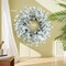 Blue Forsythia Spring Summer Wreath for Front Door, 24 Inch Summer Wreath Blue Cream Cluster on Farmhouse Grapevine Blossom Cluster for Festival Celebration Front Door Wall Window Christmas Home Décor